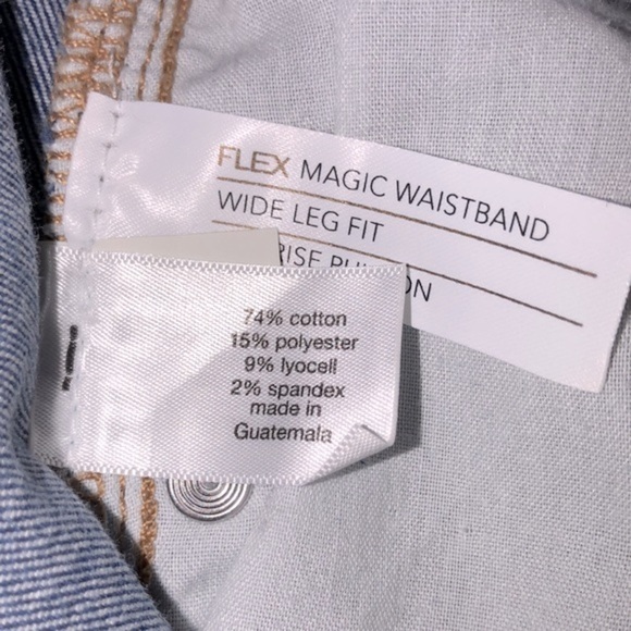 Lane Bryant wide leg fit mid rise Pull on jeans size 28 new tags - Picture 10 of 10